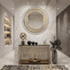 Golden Mirror Clock